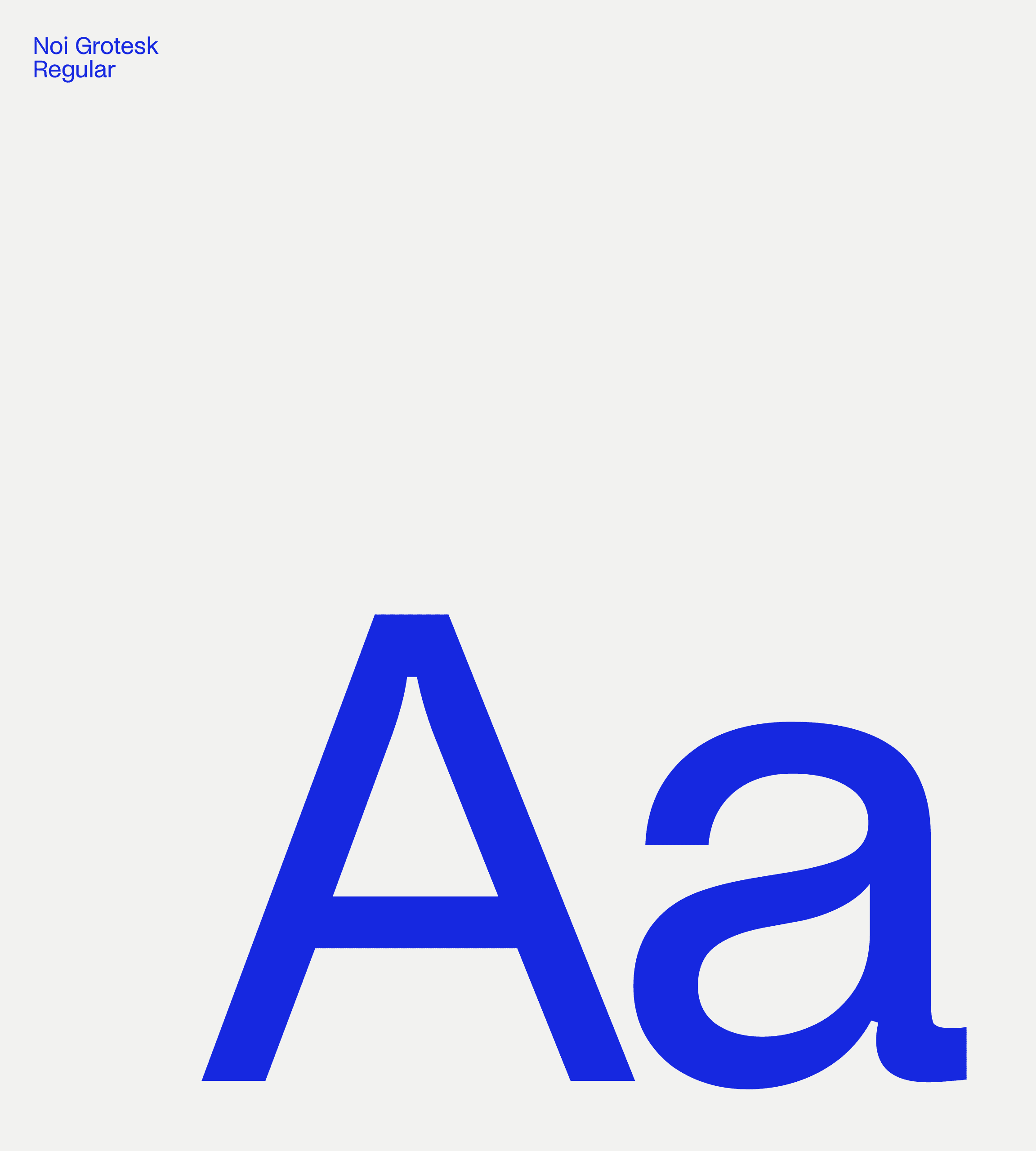 Cadence typography specimen featuring Noi Grotesk