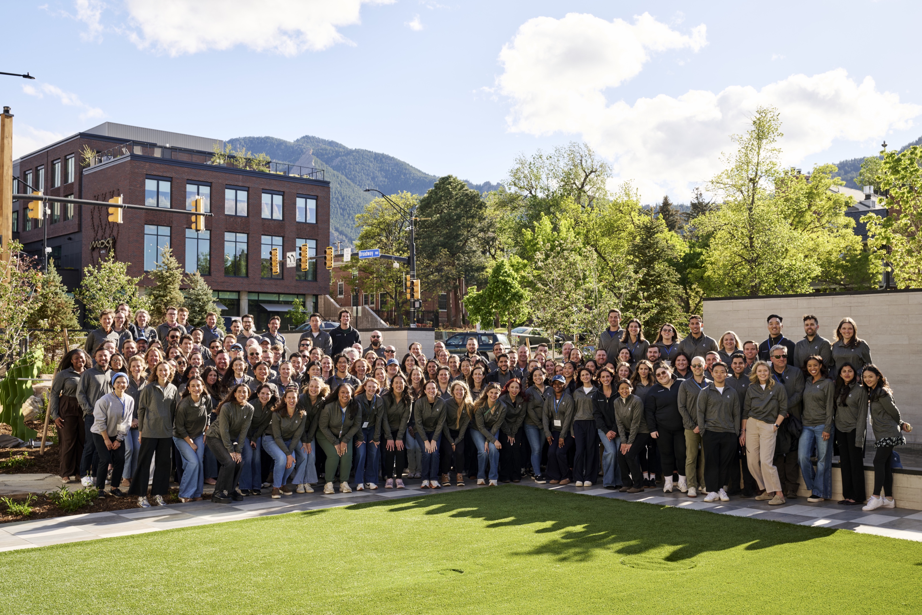 Cadence employees gathered for a full-team portrait